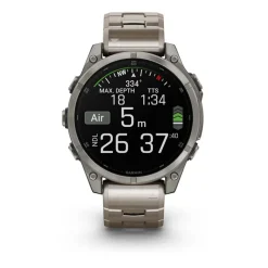 Garmin Montre Connectée|Montre Connectée<Montre Connectée - 010-02904-40 Fēnix 8 Amoled - 47Mm - Sapphire, Titanium Avec Bracelet Titanium + Bracelet Silicone Noir