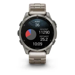 Garmin Montre Connectée|Montre Connectée<Montre Connectée - 010-02904-40 Fēnix 8 Amoled - 47Mm - Sapphire, Titanium Avec Bracelet Titanium + Bracelet Silicone Noir