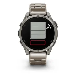 Garmin Montre Connectée|Montre Connectée<Montre Connectée - 010-02904-40 Fēnix 8 Amoled - 47Mm - Sapphire, Titanium Avec Bracelet Titanium + Bracelet Silicone Noir