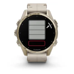 Garmin Montre Connectée|Montre Connectée<Montre Connectée - 010-02903-40 Fēnix 8 Amoled - 43Mm - Sapphire, Soft Gold Avec Bracelet Cuir Beige Crème + Bracelet Silicone Gris Cendré