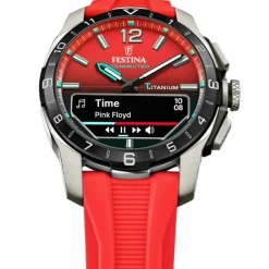 Festina Montre Connectée<Montre connectée Homme - F23000-6 Bracelet Silicone Rouge