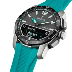 Festina Montre Connectée<Montre connectée Homme - F23000-5 Bracelet Silicone Turquoise