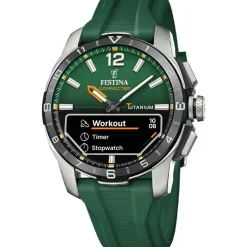 Festina Montre Connectée<Montre connectée Homme - F23000-2 Bracelet Silicone Vert