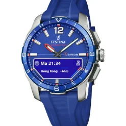 Festina Montre Connectée<Montre connectée Homme - F23000-3 Bracelet Silicone Bleu