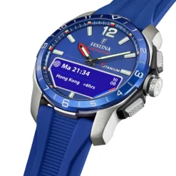 Festina Montre Connectée<Montre connectée Homme - F23000-3 Bracelet Silicone Bleu