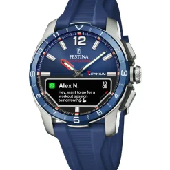 Festina Montre Connectée<Montre connectée Homme - F23000-1 Bracelet Silicone Bleu Marine