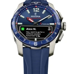 Festina Montre Connectée<Montre connectée Homme - F23000-1 Bracelet Silicone Bleu Marine