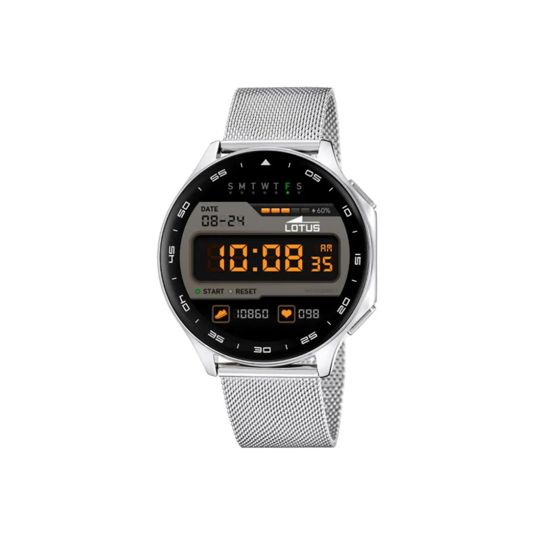 Lotus Montre Connectée|Montre Acier<Montre connectée Homme Smartwatch - L50050-2 Bracelet Acier Argent