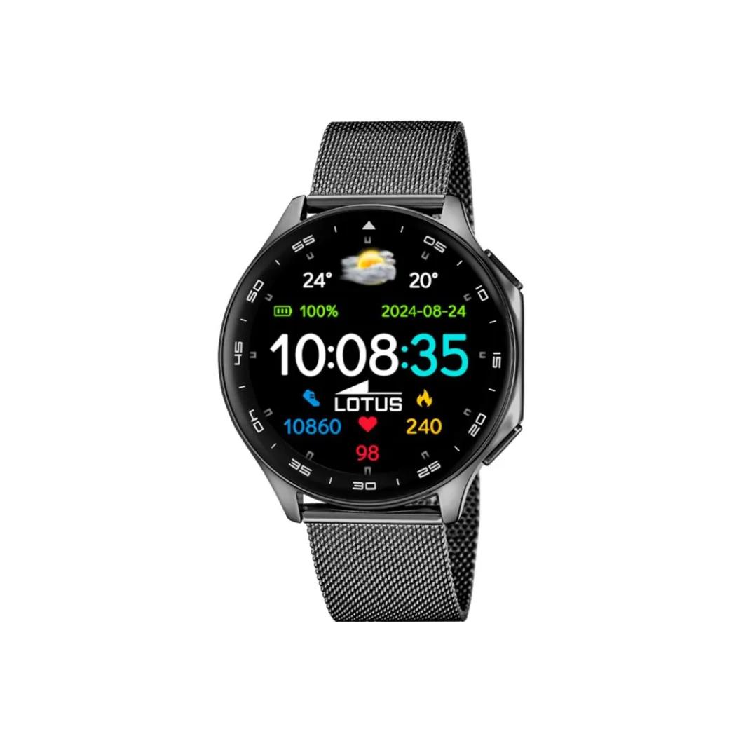 Lotus Montre Connectée|Montre Acier<Montre connectée Homme Smartwatch - L50050-4 Bracelet Acier Argent