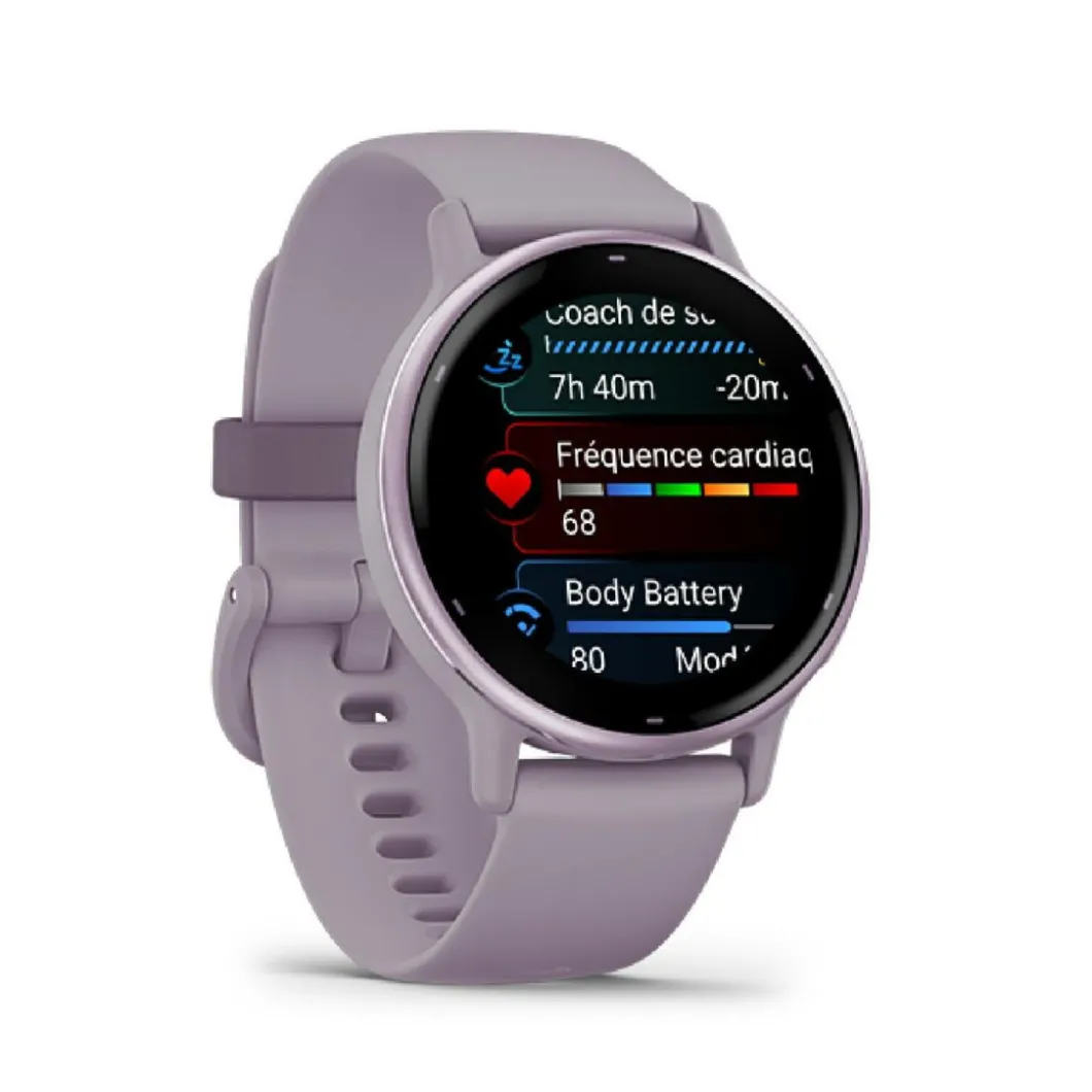 Garmin Montre Connectée|Montre Connectée<Montre connectée Mixte VÍVOACTIVE® 5 Lunette aluminium Metallic Orchid, boitier et bracelet silicone Violet