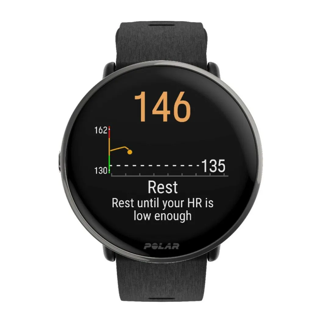 POLAR Montres Montre Connectée|Montre Connectée<Montre connectée Mixte Polar Ignite 3 Titanium Silicone Noir S-L