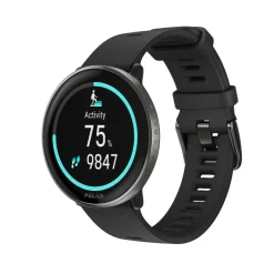 POLAR Montres Montre Connectée|Montre Connectée<Montre connectée Mixte Polar Ignite 3 Titanium Silicone Noir S-L