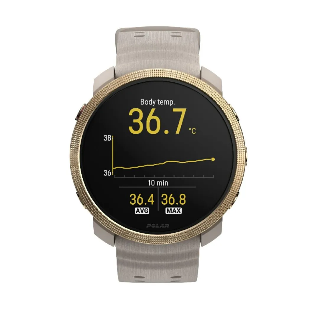 POLAR Montres Montre Connectée|Montre Connectée<Montre connectée Mixte POLAR Vantage M3 Greige Sand - 900112399 Bracelet Silicone Beige