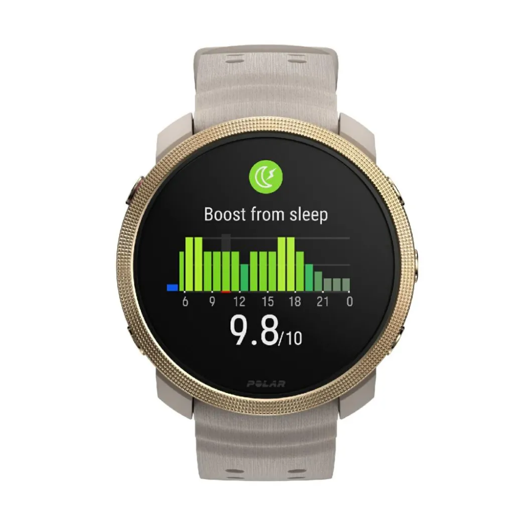 POLAR Montres Montre Connectée|Montre Connectée<Montre connectée Mixte POLAR Vantage M3 Greige Sand - 900112399 Bracelet Silicone Beige