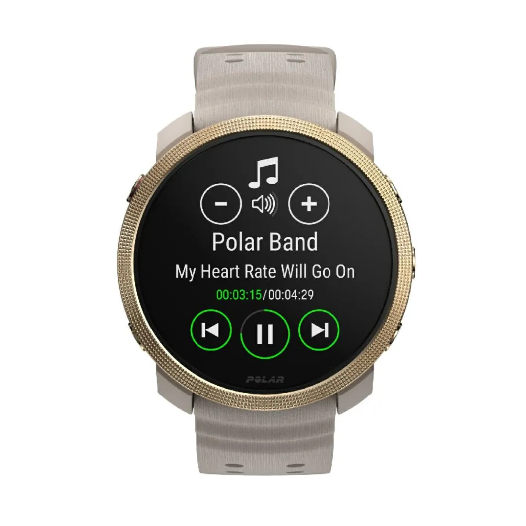 POLAR Montres Montre Connectée|Montre Connectée<Montre connectée Mixte POLAR Vantage M3 Greige Sand - 900112399 Bracelet Silicone Beige