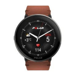 POLAR Montres Montre Connectée|Montre Cuir<Montre connectée Mixte Polar Ignite 3 Titanium Cuir Marron M/L
