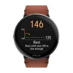 POLAR Montres Montre Connectée|Montre Cuir<Montre connectée Mixte Polar Ignite 3 Titanium Cuir Marron M/L