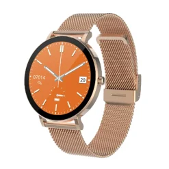 Smarty Montres Montre Connectée|Montre Acier<Montre connectée Mixte Smarty Super Slim Amoled - SW079A Bracelet Acier Doré rose