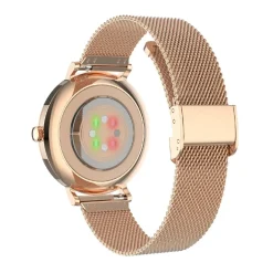 Smarty Montres Montre Connectée|Montre Acier<Montre connectée Mixte Smarty Super Slim Amoled - SW079A Bracelet Acier Doré rose