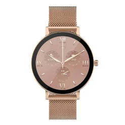 Smarty Montres Montre Connectée|Montre Acier<Montre connectée Mixte Smarty Super Slim Amoled - SW079A Bracelet Acier Doré rose