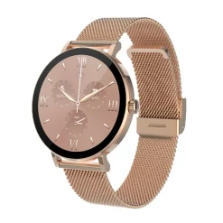 Smarty Montres Montre Connectée|Montre Acier<Montre connectée Mixte Smarty Super Slim Amoled - SW079A Bracelet Acier Doré rose