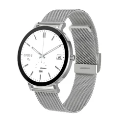 Smarty Montres Montre Connectée|Montre Acier<Montre connectée Mixte Smarty Super Slim Amoled - SW079B Bracelet Acier Argent