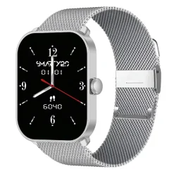 Smarty Montres Montre Connectée|Montre Acier<Montre connectée Mixte Smarty Super Amoled - SW070I Bracelet Acier Argent