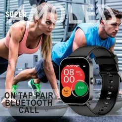 Smarty Montres Montre Connectée|Montre Connectée<Montre connectée Mixte Smarty Super Amoled - SW070A Bracelet Silicone Noir