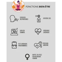 Smarty Montres Montre Connectée|Montre Connectée<Montre connectée Mixte Smarty Super Amoled - SW070B Bracelet Silicone Orange