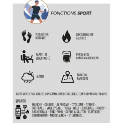 Smarty Montres Montre Connectée|Montre Connectée<Montre connectée Mixte Smarty Super Amoled - SW070B Bracelet Silicone Orange