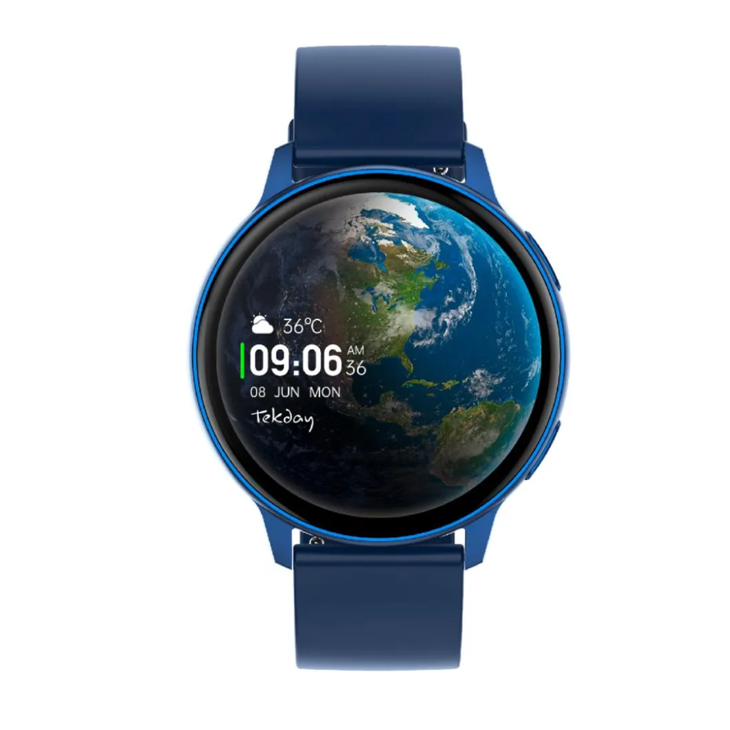 Tekday Montre Connectée|Montre Connectée<Montre connectée Mixte - 656540 Bracelet Silicone Bleu