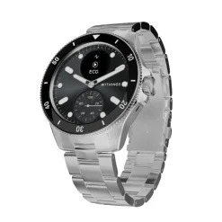 Withings Montre Connectée|Montre Acier<Montre de Santé Connectée Homme Scanwatch Nova - Wsw N Black Bracelet Acier Argent