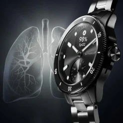 Withings Montre Connectée|Montre Acier<Montre de Santé Connectée Homme Scanwatch Nova - Wsw N Black Bracelet Acier Argent