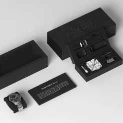 Withings Montre Connectée|Montre Acier<Montre de Santé Connectée Homme Scanwatch Nova - Wsw N Black Bracelet Acier Argent