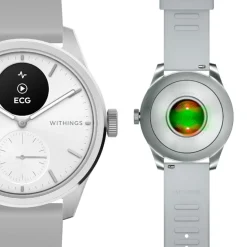 Withings Montre Connectée|Montre Connectée<Montre de Santé Connectée Mixte Scanwatch 2 - Wsw 242 White Bracelet Caoutchouc Gris