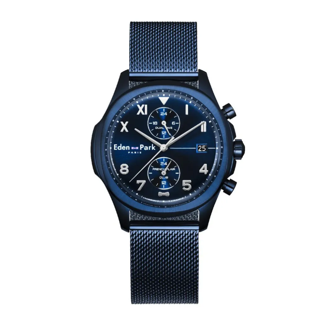 Eden Park montres Montre Acier<Montre EDEN PARK EP23201BL15BB Homme