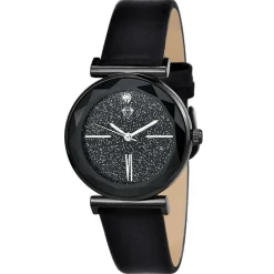 So Charm Montres Montre Cuir<Montre femme MF476-DIAMANT - Bracelet Cuir Noir