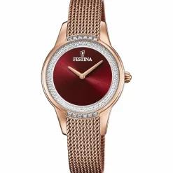 Festina Montre Acier<Montre femme Bracelet Acier Doré rose F20496-1