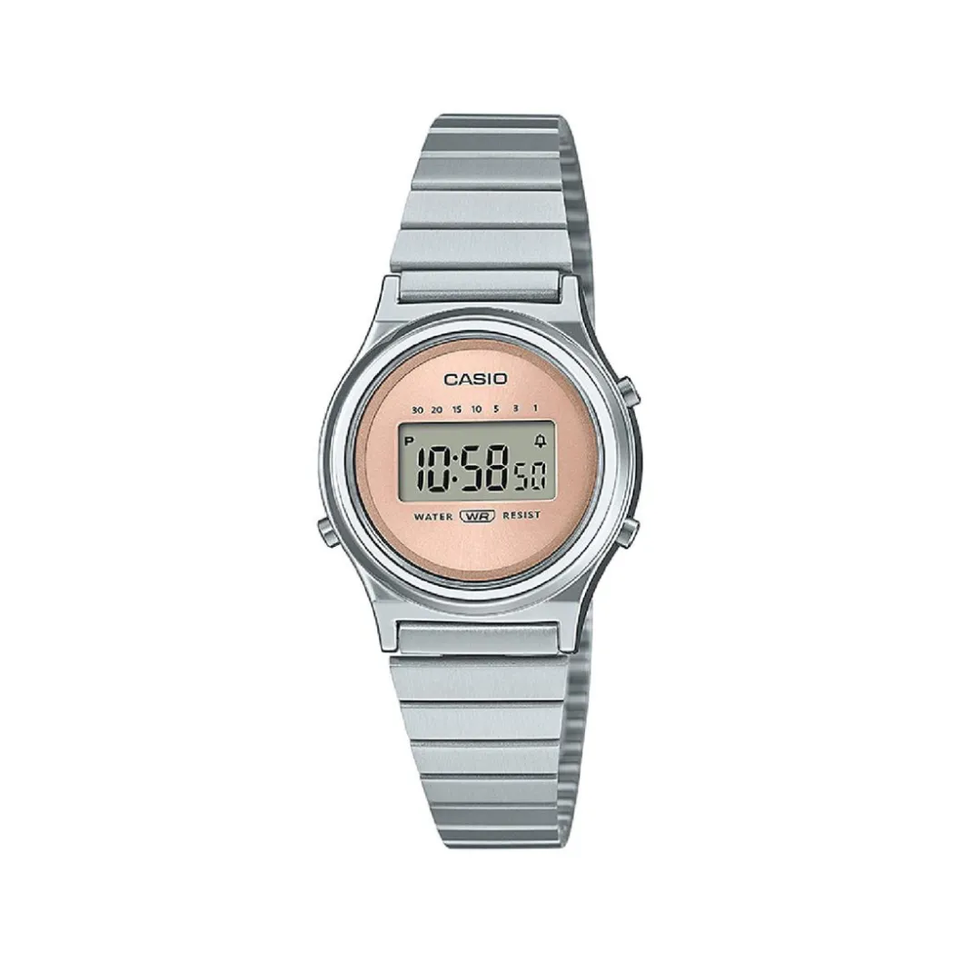Casio Montre Acier<Montre Femme Vintage Mini - LA700WE-4AEF Bracelet Acier