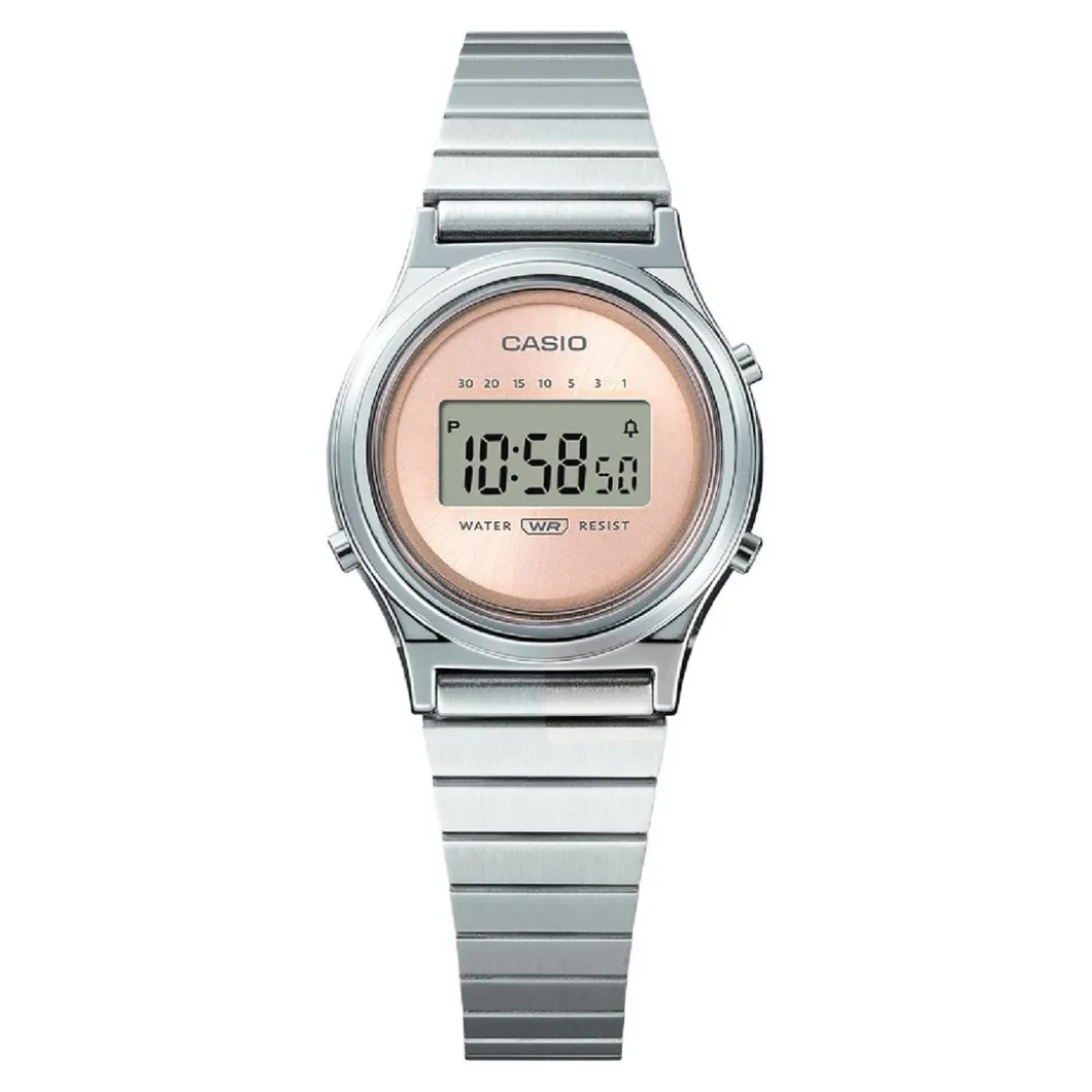 Casio Montre Acier<Montre Femme Vintage Mini - LA700WE-4AEF Bracelet Acier