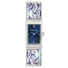 Christian Lacroix Montres Montre Acier<Montre Femme Sunflowers A Charleston - CLW913 Bracelet Acier Bleu