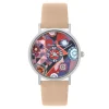 Christian Lacroix Montres Montre Cuir<Montre Femme Boutis Sun - CLW901 Bracelet Cuir Rose