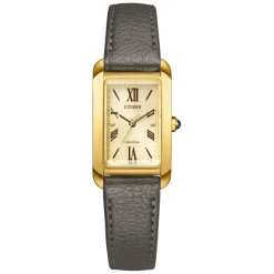 Citizen Montre Cuir<Montre Femme Elongated Square L - EW5622-09P