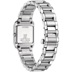 Citizen Montre Acier<Montre Femme Ladies Square Ew5600­87D - Bracelet Acier Argent