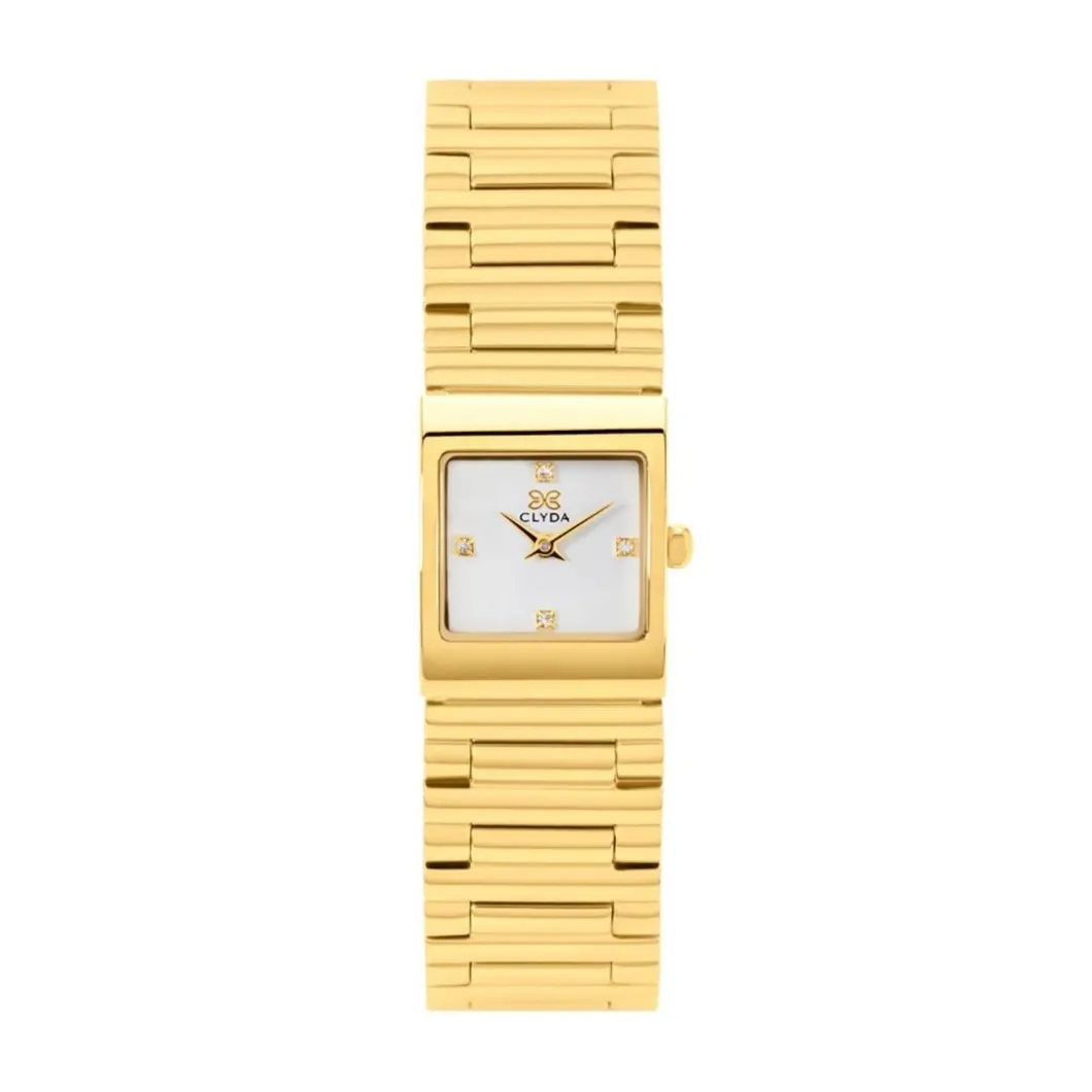 Clyda Montre Acier<Montre Femme Louise - CLA830DWD Bracelet Acier Doré