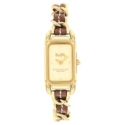 Coach Montre Cuir<Montre Femme Cadie - 14504282 Bracelet Cuir Marron