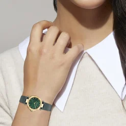 Coach Montre Cuir<Montre Femme Cary - 14503951 Bracelet Cuir Vert