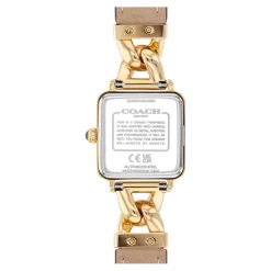 Coach Montre Cuir<Montre Femme Cass - 14504557 Bracelet Cuir Doré