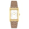 Coach Montre Cuir<Montre Femme Reese - 14504355 Bracelet Cuir Marron