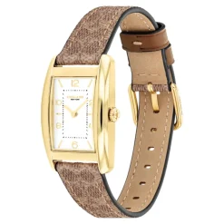 Coach Montre Cuir<Montre Femme Reese - 14504355 Bracelet Cuir Marron